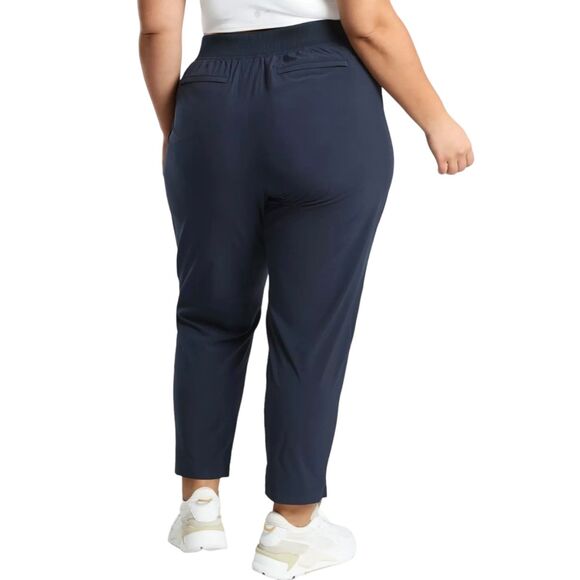 Athleta NWT Brooklyn Ankle Pant Navy Plus Size 24 Mid Rise Stretch Panels Travel - Picture 4 of 10